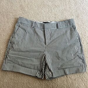 Banana Republic Black and White Striped Women's Shorts